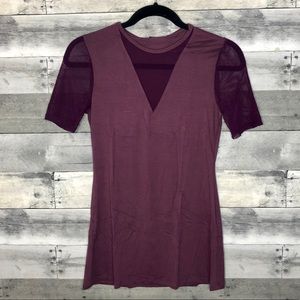 Sheer V-Neck Tee